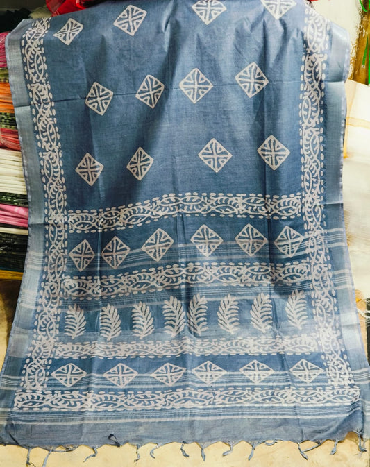 Hand Crafted Batik Print Saree