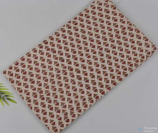 Syahi & Begar (Natural Color) Hand Block Printing Fabric