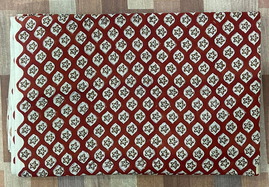 Syahi & Begar (Natural Color) Hand Block Printing Fabric
