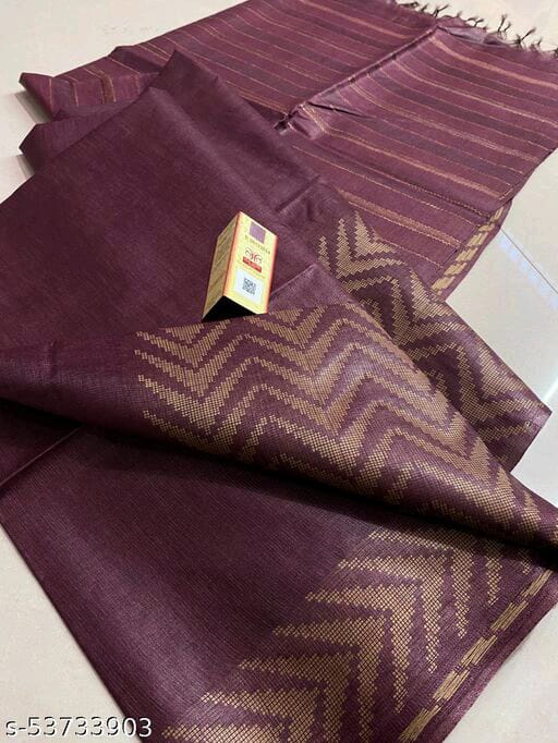 Silk Blend Bhutta Border Saree