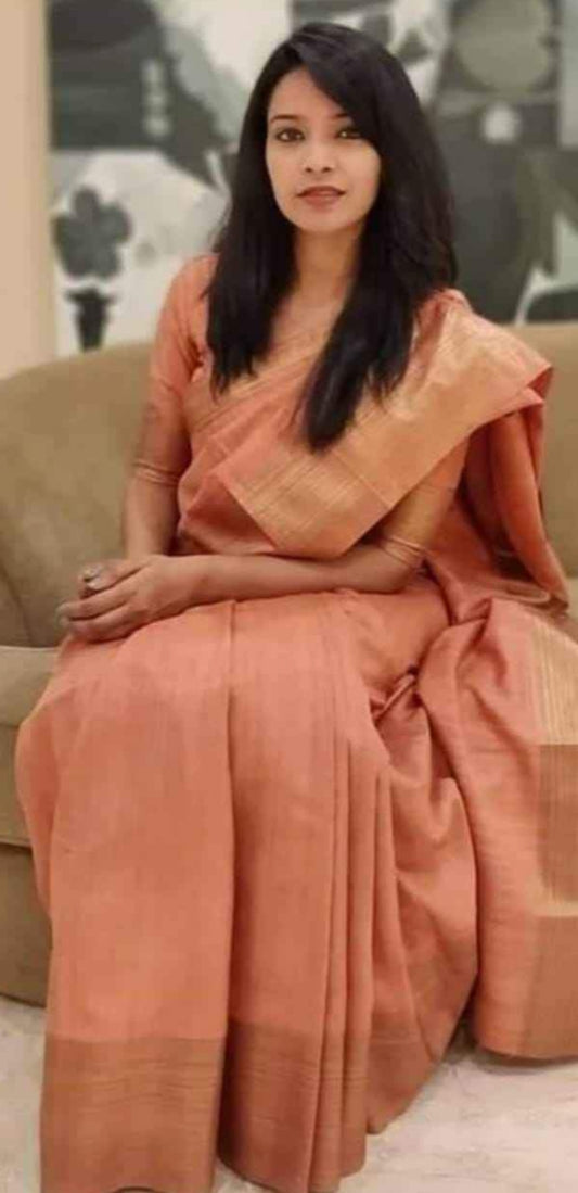 Kota Silk & Viscose Blend Saree with 3" Zari