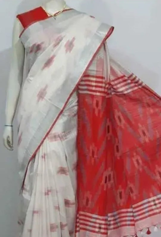 Handwoven Ikkat Design Saree