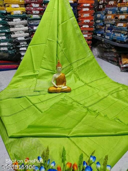 Silk Blend Bhutta Border Saree