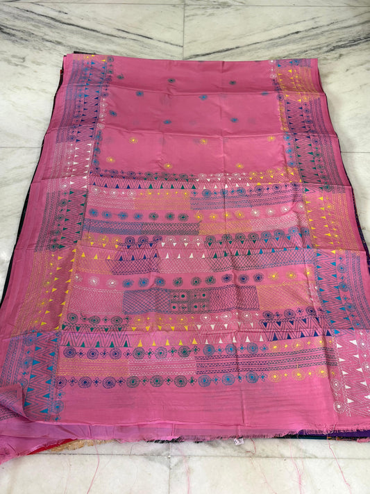 Lambani Hand Crafted Kantha Stitch Saree