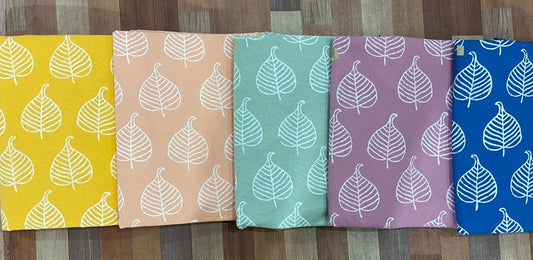 White Khari Hand Block Printing Fabric