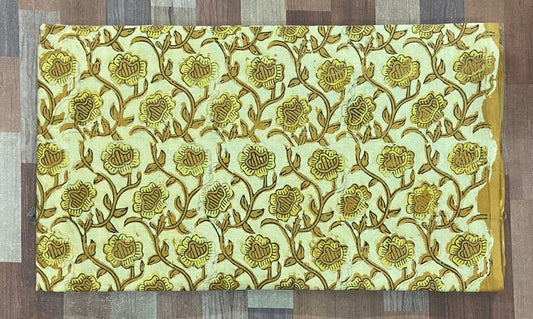 Hand Block Printing Fabric with Synthetic Colors