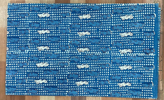 Natural Indigo & Kashish Block Printing Fabric