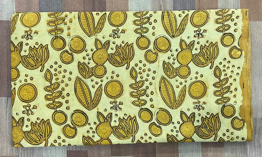 Hand Block Printing Fabric with Synthetic Colors
