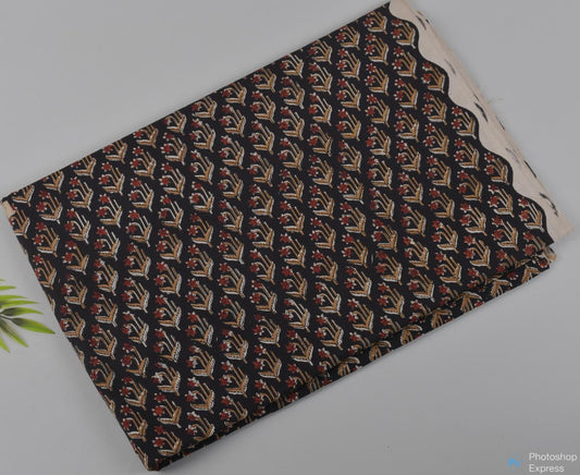 Syahi & Begar (Natural Color) Hand Block Printing Fabric