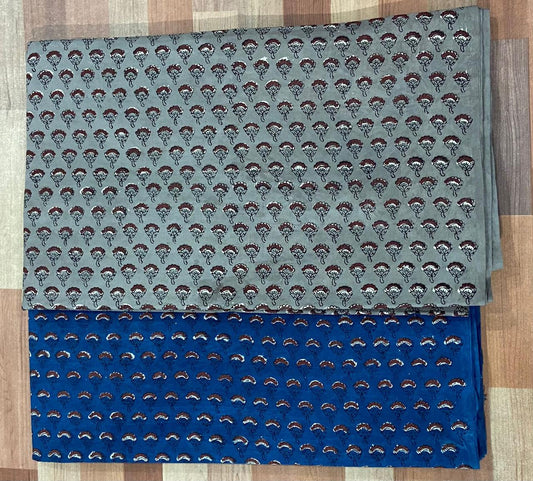Natural Indigo & Kashish Block Printing Fabric