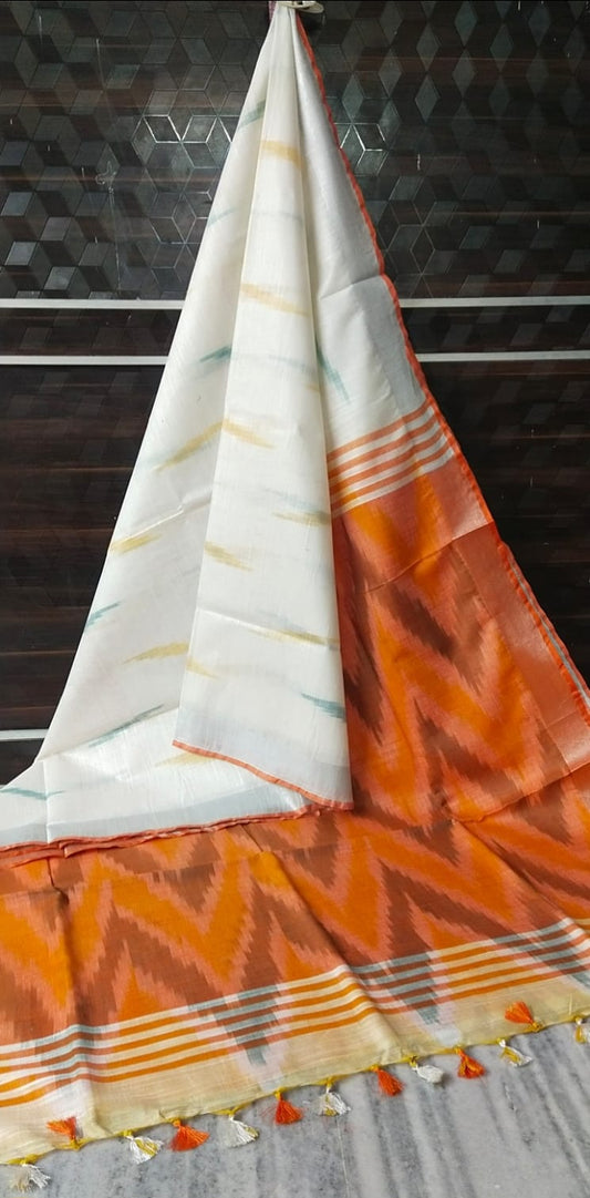 Handwoven Ikkat Design Saree