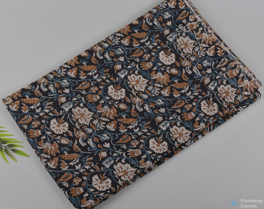 Syahi & Begar (Natural Color) Hand Block Printing Fabric