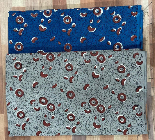 Natural Indigo & Kashish Block Printing Fabric