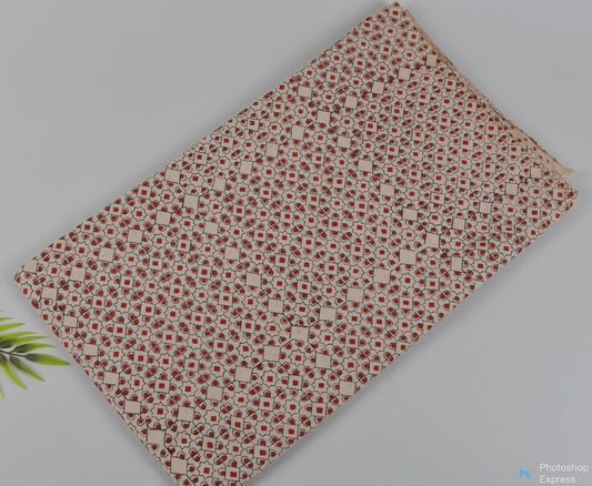 Syahi & Begar (Natural Color) Hand Block Printing Fabric