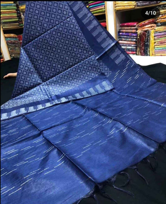 Katali Checks Silk Blended Saree