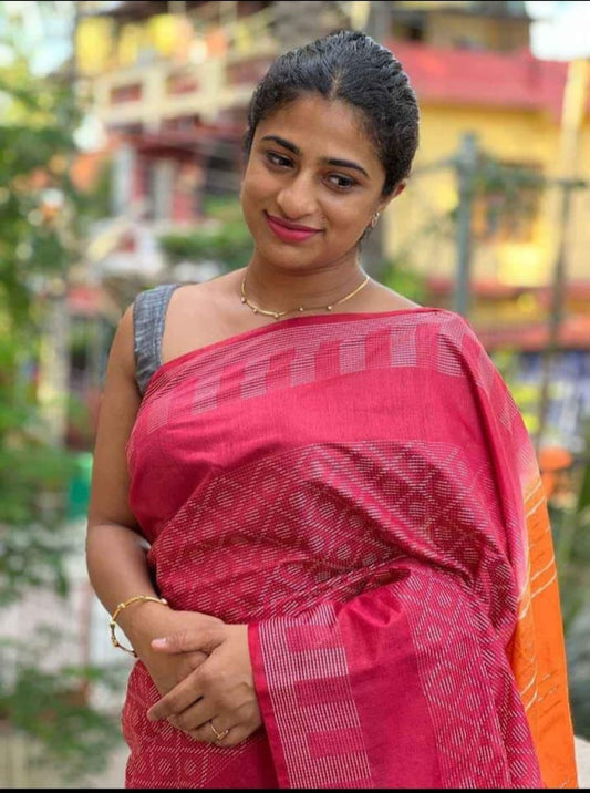 Katali Checks Silk Blended Saree