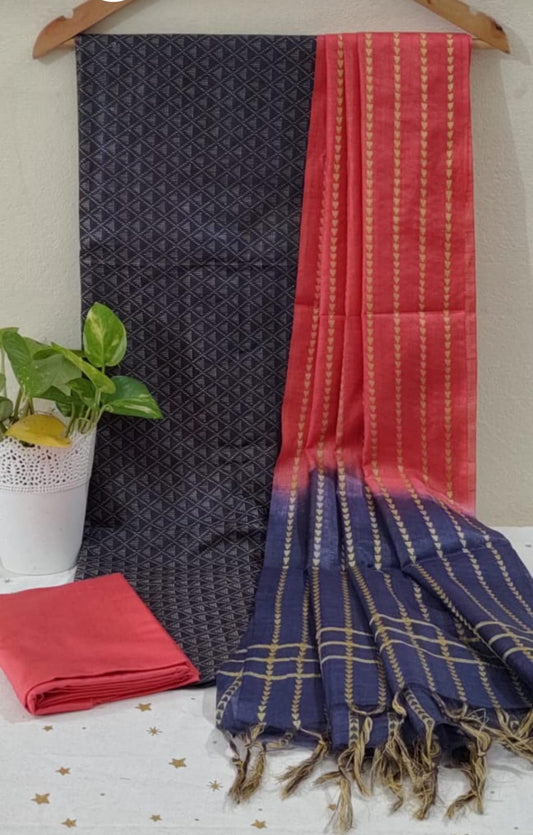 Silk Blended Unstitched Set