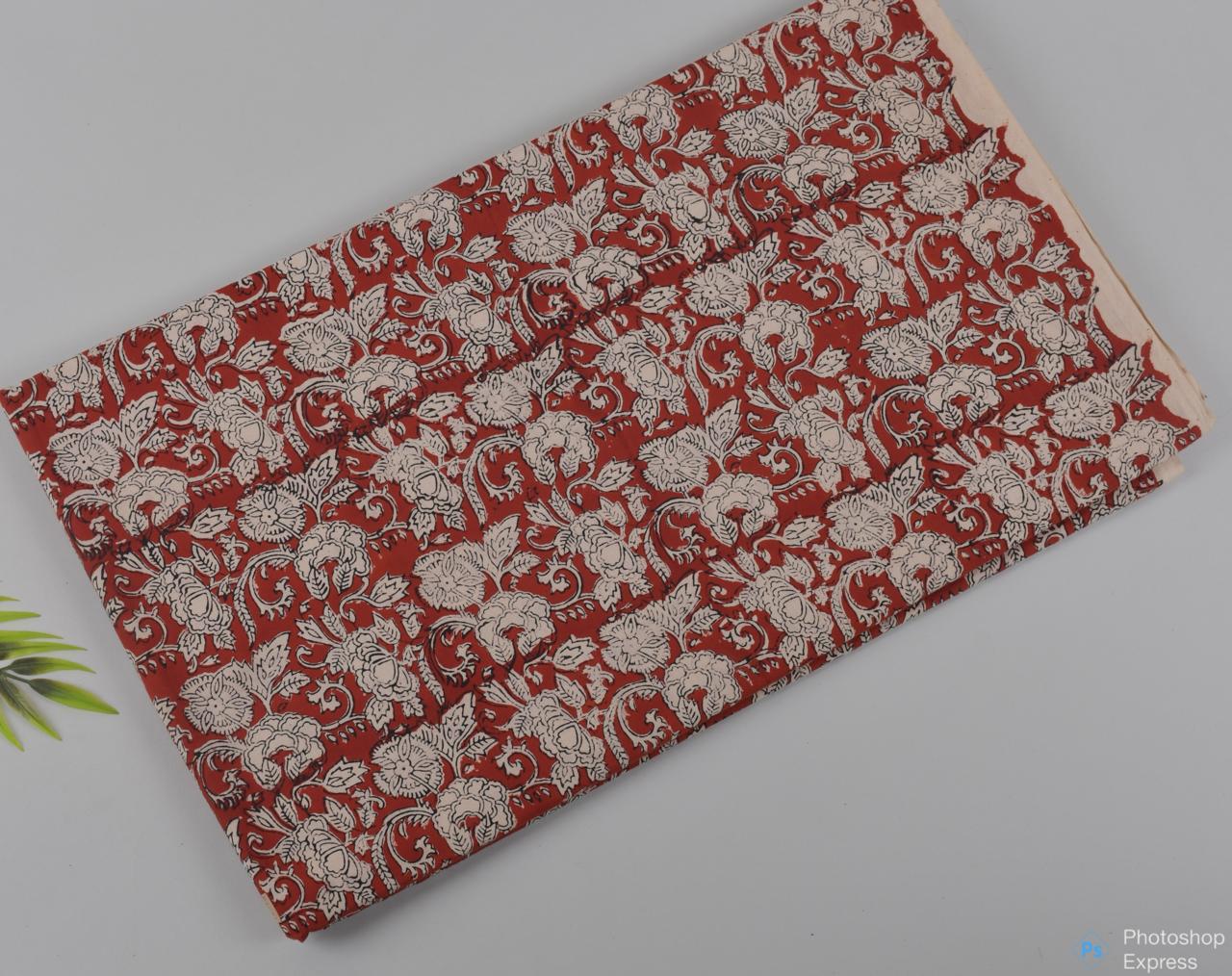 Syahi & Begar (Natural Color) Hand Block Printing Fabric