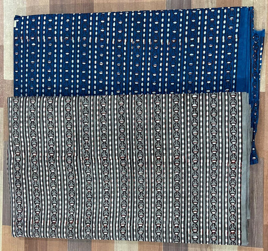Natural Indigo & Kashish Block Printing Fabric