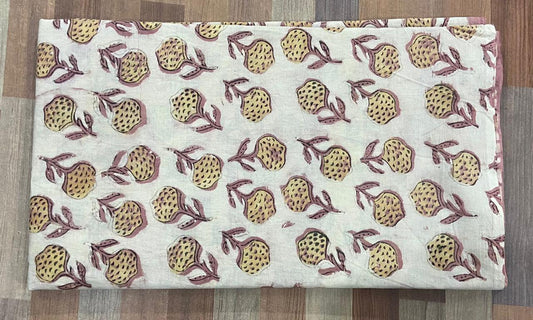 Hand Block Printing Fabric with Synthetic Colors