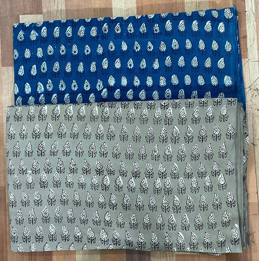 Natural Indigo & Kashish Block Printing Fabric