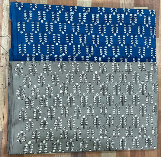 Natural Indigo & Kashish Block Printing Fabric