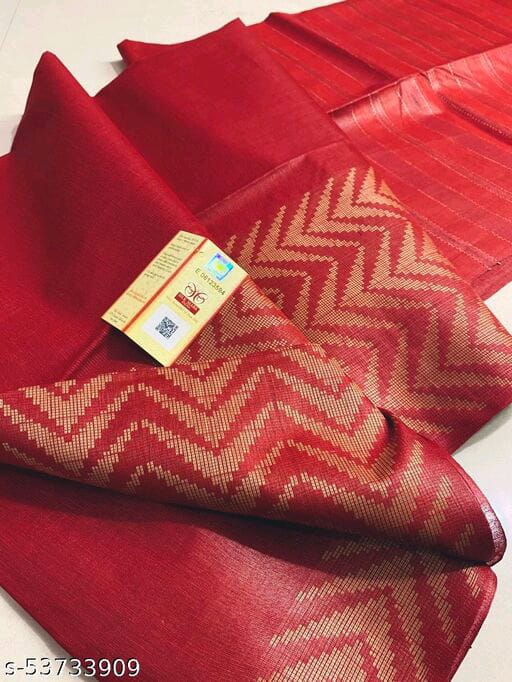 Silk Blend Bhutta Border Saree