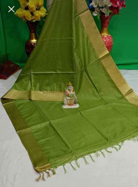 Kota Silk & Viscose Blend Saree with 3" Zari