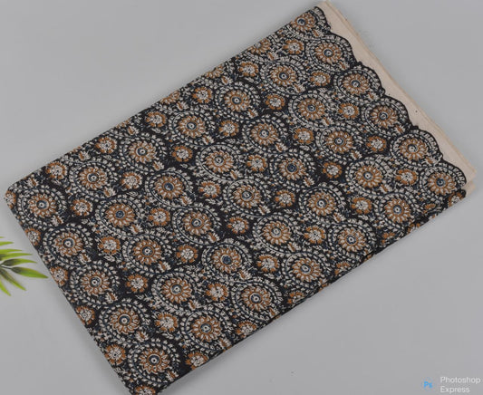 Syahi & Begar (Natural Color) Hand Block Printing Fabric