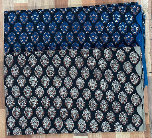 Natural Indigo & Kashish Block Printing Fabric