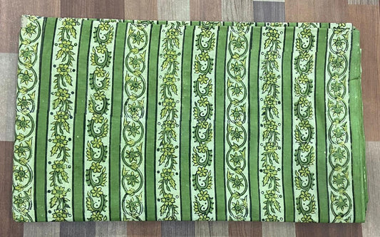 Hand Block Printing Fabric with Synthetic Colors