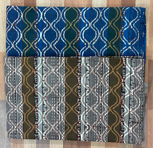 Natural Indigo & Kashish Block Printing Fabric