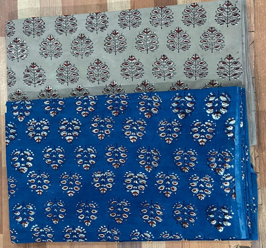 Natural Indigo & Kashish Block Printing Fabric