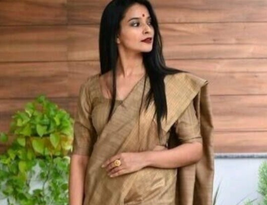 Kota Silk & Viscose Blend Saree with 3" Zari