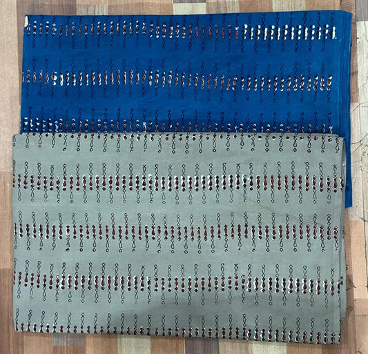 Natural Indigo & Kashish Block Printing Fabric