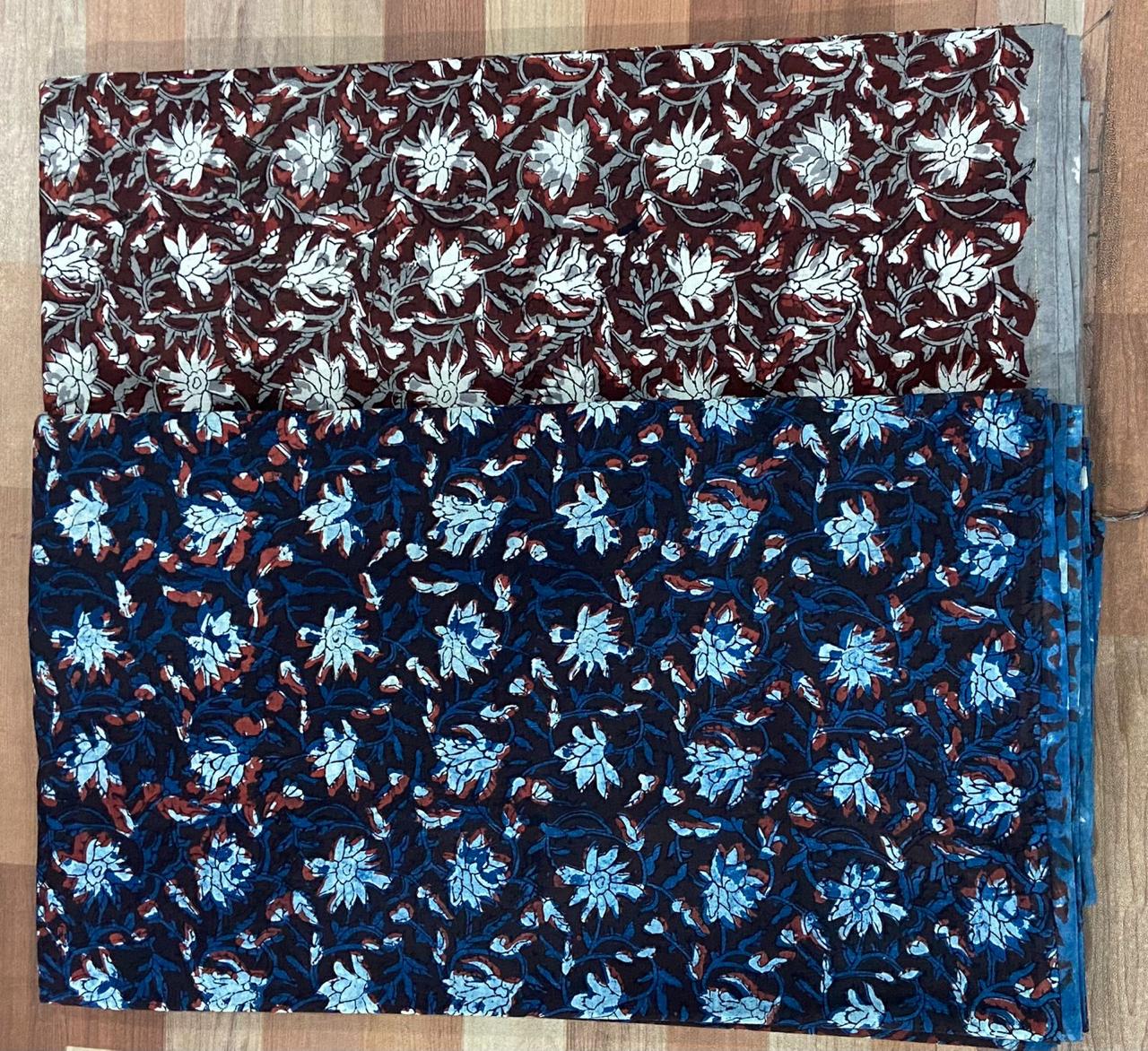 Natural Indigo & Kashish Block Printing Fabric