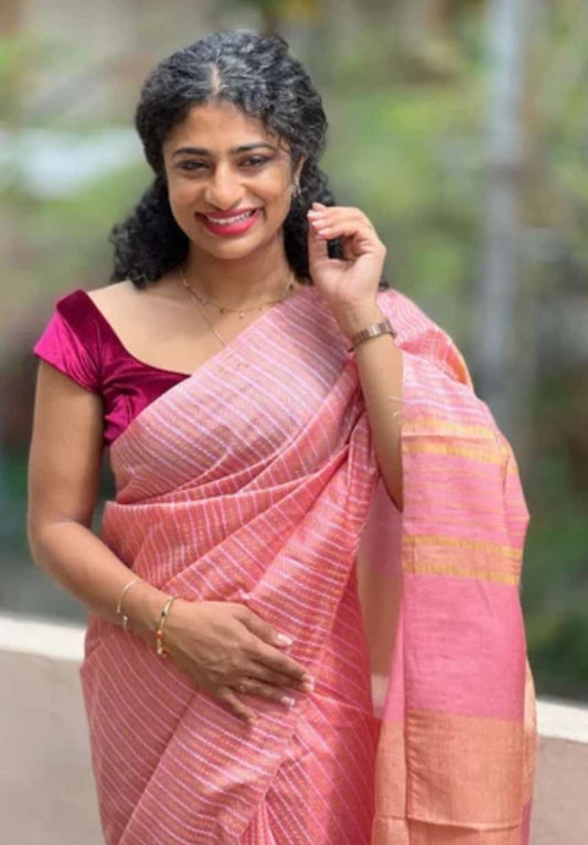 Dobby Design Silk Blended Saree