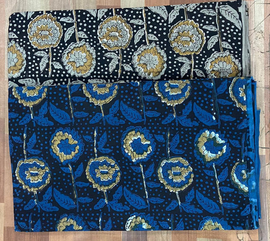 Natural Indigo & Kashish Block Printing Fabric