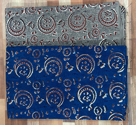 Natural Indigo & Kashish Block Printing Fabric