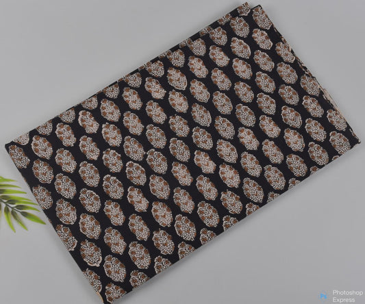 Syahi & Begar (Natural Color) Hand Block Printing Fabric