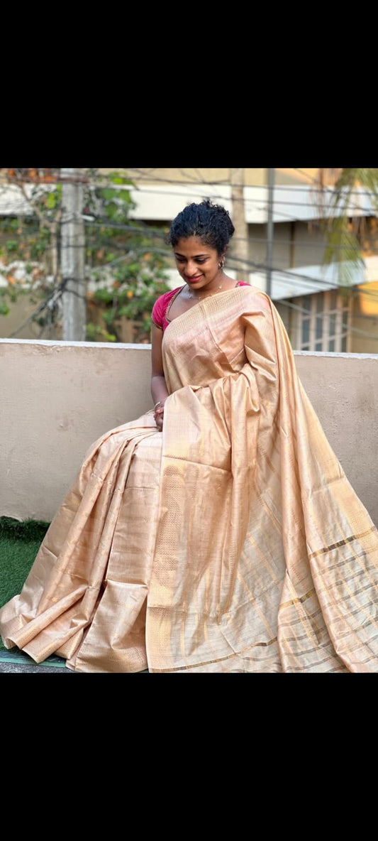 Full Body Zari Silk Blended Saree