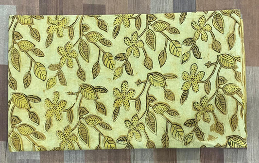 Hand Block Printing Fabric with Synthetic Colors