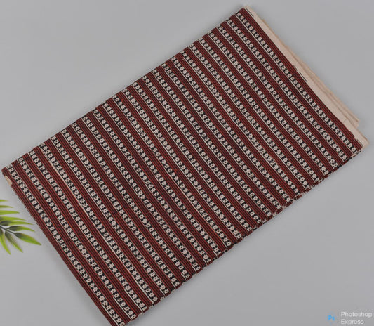 Syahi & Begar (Natural Color) Hand Block Printing Fabric