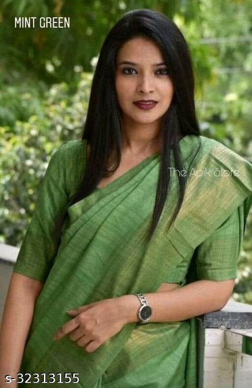 Kota Silk & Viscose Blend Saree with 3" Zari
