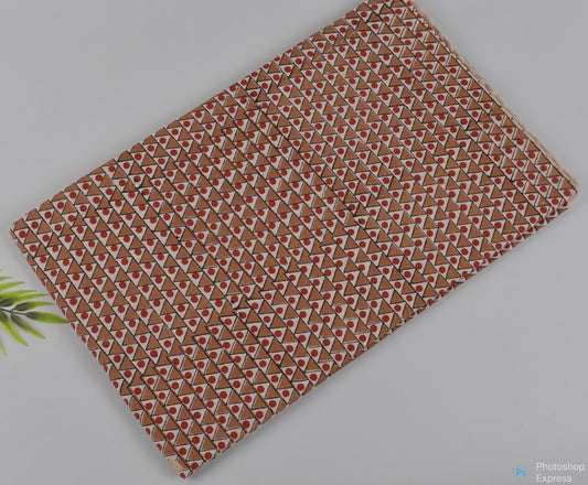 Syahi & Begar (Natural Color) Hand Block Printing Fabric