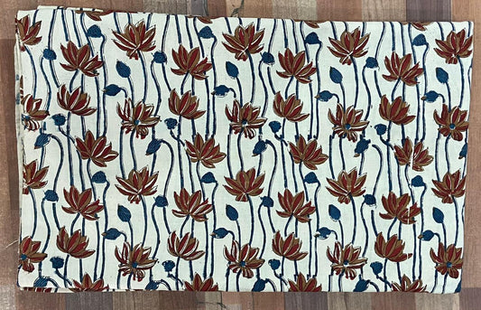 Syahi & Begar (Natural Color) Hand Block Printing Fabric