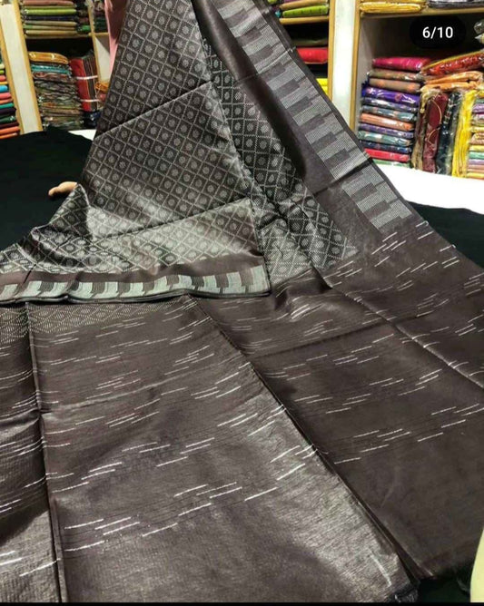 Katali Checks Silk Blended Saree