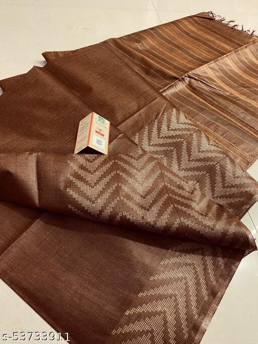 Silk Blend Bhutta Border Saree
