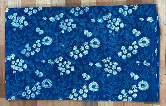 Natural Indigo & Kashish Block Printing Fabric