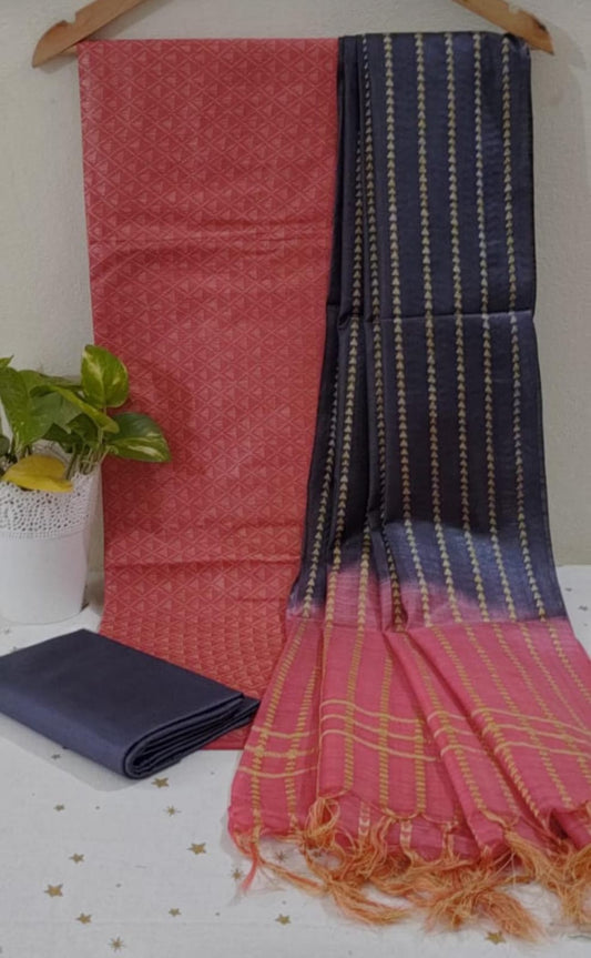 Silk Blended Unstitched Set
